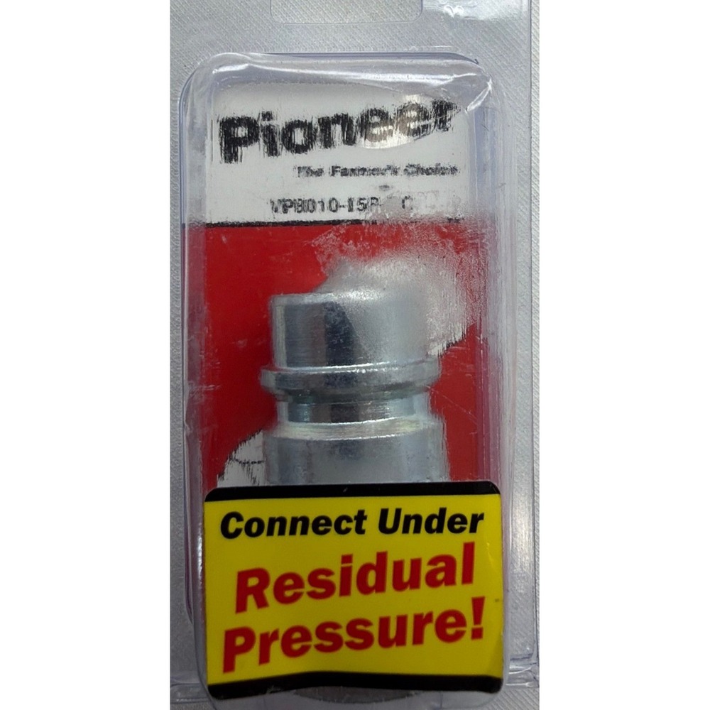 Pioneer VP8010-15P-DC Hydraulic Male Coupler Connect Under Pressure 3/4-16 ORB